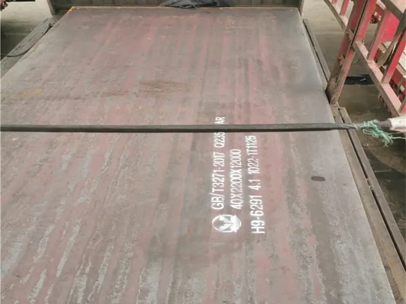 Container ship traveling from China to UK