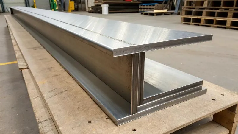 properly packaged and secured bundles of L-shaped steel for export
