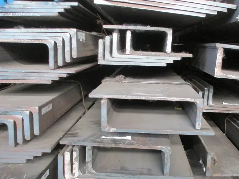 Offshore wind jacket foundation with bulb flat stiffeners visible on the lattice structure